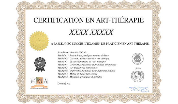 Formation Art-thérapie Certifiante - École d'art-thérapie